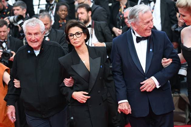 78eme Festival International du Film de Cannes Montée des marches du film The Phoenician Theme Festival de Cannes 2025 Red carpet The phoenician Scheme Costa Gavras Rachida Dati, Claude Lelouch 444614 2025 05 18 France  Copyright: xLionelxGuericolas MPPx STAR_444614_140