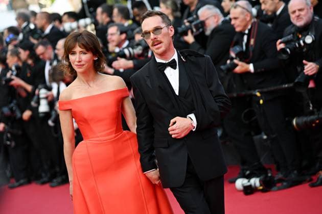 78eme Festival International du Film de Cannes Montée des marches du film The Phoenician Theme Festival de Cannes 2025 Red carpet The phoenician Scheme Sophie Hunter, Benedict Cumberbatch 444614 2025 05 18 France  Copyright: xLionelxGuericolas MPPx STAR_444614_182