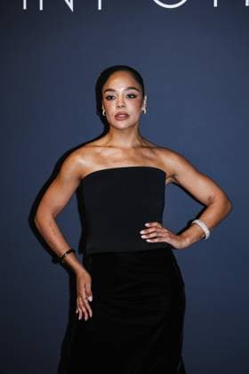Milan, Italy: Cannes, Arrivals at the photocall of the 2025 Kering Women In Motion Awards and Cannes Film Festival Presidential Dinner event during the Festival de Cannes. In the photo: Tessa Thompson (Singer and actress) Milan Italy  - ZUMAp169 20250518_zea_p169_2534 Copyright: xAlessandroxBremecx