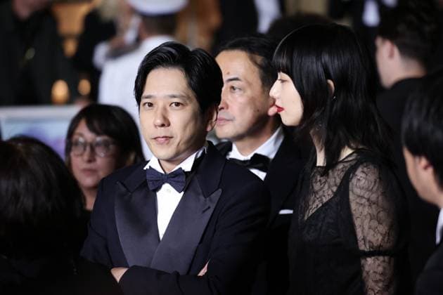 Exit 8 Red Carpet at the 78th Annual Cannes Film Festival Kazunari Ninomiya and Nana Komatsu Exit 8 Red Carpet at the 78th Annual Cannes Film Festival in Cannes, France on May 18, 2025.  Copyright: x Chassery+Courdjix