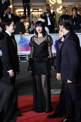Exit 8 Red Carpet at the 78th Annual Cannes Film Festival Nana Komatsu , Kazunari Ninomiya and Genki Kawamura Exit 8 Red Carpet at the 78th Annual Cannes Film Festival in Cannes, France on May 18, 2025.  Copyright: x Chassery+Courdjix