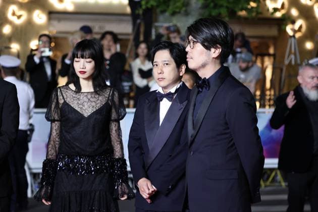 Exit 8 Red Carpet at the 78th Annual Cannes Film Festival Nana Komatsu , Kazunari Ninomiya and Genki Kawamura Exit 8 Red Carpet at the 78th Annual Cannes Film Festival in Cannes, France on May 18, 2025.  Copyright: x Chassery+Courdjix