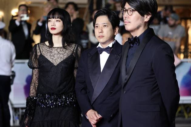 Exit 8 Red Carpet at the 78th Annual Cannes Film Festival Nana Komatsu , Kazunari Ninomiya and Genki Kawamura Exit 8 Red Carpet at the 78th Annual Cannes Film Festival in Cannes, France on May 18, 2025.  Copyright: x Chassery+Courdjix