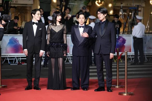 Exit 8 Red Carpet at the 78th Annual Cannes Film Festival Guest , Nana Komatsu , Kazunari Ninomiya and Genki Kawamura Exit 8 Red Carpet at the 78th Annual Cannes Film Festival in Cannes, France on May 18, 2025.  Copyright: x Chassery+Courdjix