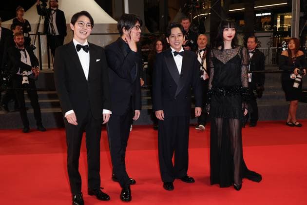 Exit 8 Red Carpet at the 78th Annual Cannes Film Festival Guest , Genki Kawamura , Kazunari Ninomiya and Nana Komatsu Exit 8 Red Carpet at the 78th Annual Cannes Film Festival in Cannes, France on May 18, 2025.  Copyright: x Chassery+Courdjix