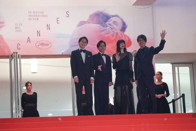 Exit 8 Red Carpet at the 78th Annual Cannes Film Festival Guest , Kazunari Ninomiya , Nana Komatsu and Genki Kawamura Exit 8 Red Carpet at the 78th Annual Cannes Film Festival in Cannes, France on May 18, 2025.  Copyright: x Chassery+Courdjix