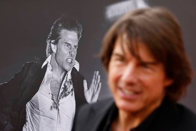 Tom Cruise arrives on the red carpet at the Mission: Impossible The Final Reckoning New York Premiere at Lincoln Center on Sunday, May 18, 2025 in New York City.  NYP20250518233 JOHNxANGELILLO