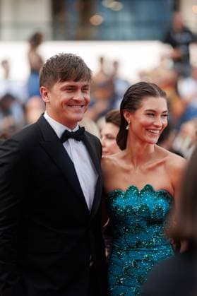 Festival de Cannes The Phoenician Scheme Red Carpet Nicolas Krause and Grace Elizabeth at the premiere of The Phoenician Scheme during the 78 Cannes Film Festival at the Palais de Festival on 18 05 2025 Copyright: xEventpressxKochanx