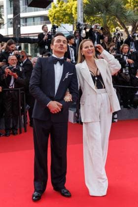 Festival de Cannes The Phoenician Scheme Red Carpet Rupert Friend and Aimee Mullins at the premiere of The Phoenician Scheme during the 78 Cannes Film Festival at the Palais de Festival on 18 05 2025 Copyright: xEventpressxKochanx