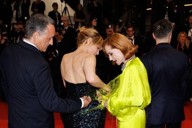 J Montée des marches du film La femme la plus riche du monde lors du 78ème Festival International du Film de Cannes Thierry Klifa, Marina Foïs, Isabelle Huppert Montée des marches du film La femme la plus riche du monde lors du 78ème Festival International du Film de Cannes, au Palais des Festivals à Cannes Le 18 mai 2025 Jacovides Moreau Bestimage Red carpet for the movie The richest woman in the world during the 78th Cannes International Film Festival at the Palais des Festivals in Cannes, France On may 18th 2025 Cannes France  Copyright: xJACOVIDES-MOREAUx xBESTIMAGExJACOVIDES-MOREAUx xBESTIMAGEx