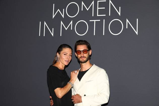 May 18, 2025, Cannes, Cote D azur, France: PIERRE NINEY and NATHASHA ANDREWS pose during the Kering Women in Motion Award 2025 photocall in Cannes, France Cannes France - ZUMAc179 20250518_zep_c179_469 Copyright: xMickaelxChavetx