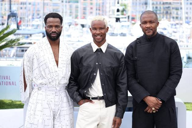Cannes - My Father s Shadow Photocall Sope Dirisu, Akinola Davies Jr, Wales Davies posing during the My Father s Shadow Photocall at the 78th annual Cannes Film Festival at Palais des Festivals on May 18, 2025 in Cannes, France. Photo by Jerome Domine ABACAPRESS.COM Cannes France  Copyright: xDominexJerome ABACAx