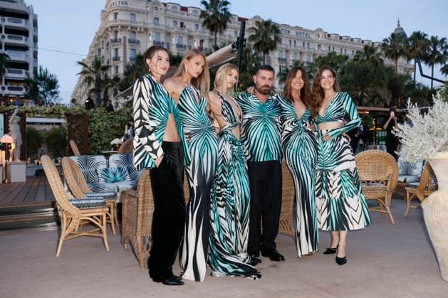 Cannes - Roberto Cavalli - Ray of Sea Romee Strijd, Fausto Puglisi, Carla Bruni, Stella Maxwell, Barbara Palvin, Grace Elisabeth attend Roberto Cavalli Event ahead the 78th annual Cannes Film Festival on May 18, 2025 in Cannes, France. Photo by Marco Piovanotto ABACAPRESS.COM Cannes France  Copyright: xPiovanottoxMarco ABACAx