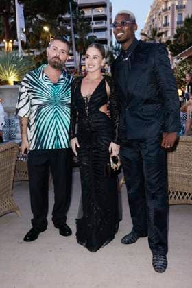 Cannes - Roberto Cavalli - Ray of Sea Fausto Puglisi, Paul Pogba, Maria Zulay Pogba Salaues attends Roberto Cavalli Event ahead the 78th annual Cannes Film Festival on May 18, 2025 in Cannes, France. Photo by Marco Piovanotto ABACAPRESS.COM Cannes France  Copyright: xPiovanottoxMarco ABACAx