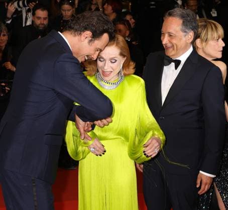78eme Festival International du Film de Cannes Montée des marches La femme la plus riche du monde 78th Cannes Film Festival Red carpet of the film La femme la plus riche du monde Laurent Lafitte, Isabelle Huppert and Thierry Klifa 444639 2025 05 18 Cannes France  Copyright: xIsabellexVautierx xStarfacex STAR_444639_038