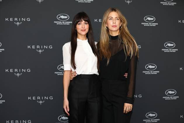 May 19, 2025, Cannes, Cote D azur, France: DAKOTA JOHNSON and producer RO DONNELLY poses during the photocall ahead of ther Kering Women in Motion Talk at the 78th Annual Cannes Film Festival at Palais des Festivals in Cannes, France Cannes France - ZUMAc179 20250519_zep_c179_009 Copyright: xMickaelxChavetx
