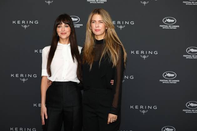 May 19, 2025, Cannes, Cote D azur, France: DAKOTA JOHNSON and producer RO DONNELLY pose during the photocall ahead of the Kering Women in Motion Talk at the 78th Annual Cannes Film Festival at Palais des Festivals in Cannes, France Cannes France - ZUMAc179 20250519_zep_c179_050 Copyright: xMickaelxChavetx