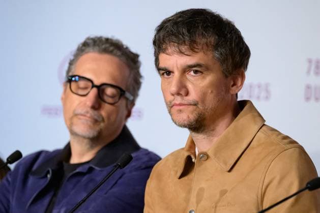 Cannes O Agente Secreto Press Conference NG Kleber Mendonca Filho and Wagner Moura attending the press conference for ‘O Agente Secreto (L’agent secret)’ at Palais Des Festivals in Cannes, France on May 19 2025 as part of the 78th Cannes Film Festival. Photo by Nicolas Genin ABACAPRESS.COM Cannes France  Copyright: xGeninxNicolas ABACAx