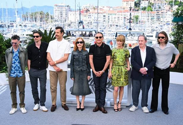 Cannes, 78th Cannes Film Festival 2025 - day 7 - photocall of the film La Femme La Plus Riche Du Monde Cannes, 78th Cannes Film Festival 2025 - day 7 - photocall of the film La Femme La Plus Riche Du Monde (The Richest Woman In The World) - In the photo: Mathias Rubin, Mathieu Demy, Raphaël Personnaz, Laurent Lafitte, Isabelle Huppert, Thierry Klifa, Marina Foïs, André Marcon and Paul Beaurepaire Cannes Italy  Copyright: xIPA ABACAx