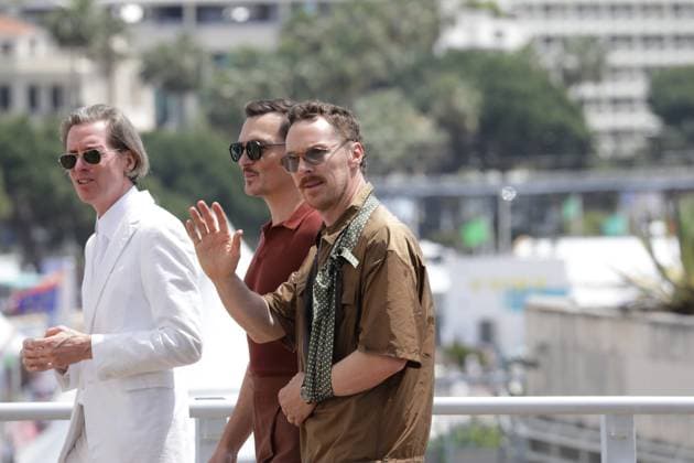 Shot on May 19, 2025 on the way to the photocall at the 78 Cannes Film Festival, France for the movie The Phoenician Scheme with f li Wes Anderson, Rubert Friend and Benedict Cumberbatch
