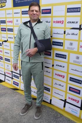 Despite injury, Jan Ullrich took part Jan Ullrich Cycling Festival As part of a flood protection measure, citizens of Degenfeld took SP_GHR