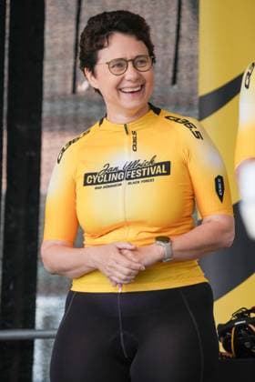 Marion Gentges Minister of Justice and Migration Baden Wuerttemberg Jan Ullrich Cycling Festival As SP_GHR