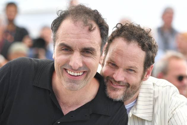 Cannes Splitsville Photocall AM Michael Angelo Covino and Kyle Marvin attending the Splitsville Photocall in Cannes, France on May 19, 2025 as part of the 78th Cannes Film Festival. Photo by Aurore Marechal ABACAPRESS.COM Cannes France  Copyright: xMarechalxAurore ABACAx