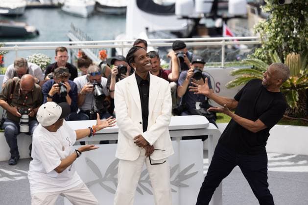Entertainment Themen der Woche KW21 Entertainment Bilder des Tages 78. Internationalen Filmfestspiele von Cannes 2025 Cannes, Frankreich - 19.5.2024: Spike Lee, A$AP Rocky und Denzel Washington während des Photocalls zu - Highest 2 Lowest - während der 78. Internationalen Filmfestspiele von Cannes. Die 78. Internationalen Filmfestspiele von Cannes finden vom 13. bis 24. Mai 2025 statt. Provence-Alpes-Cote d Azur