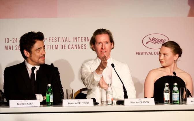 78eme Festival International du Film de Cannes Press conference for the film The Phoenician Scheme 78th Cannes International Film Festival Press conference for the film The Phoenician Scheme 444656 2025 05 19 Cannes France Anderson, Wes Winslet Threapleton, Mia Del Toro, Benicio  Copyright: xIvankaxVoisinx xStarfacex STAR_444656_029