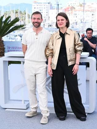 Cannes, 78th Cannes Film Festival 2025 - day 7 - photocall of the film Meteors . In the picture Hubert Charuel and Claude Le Pape  Copyright: xAlbertoxTerenghix xipa-agency.netx xPoolxPhotoxEventsx05x IPA_Agency_IPA57930642