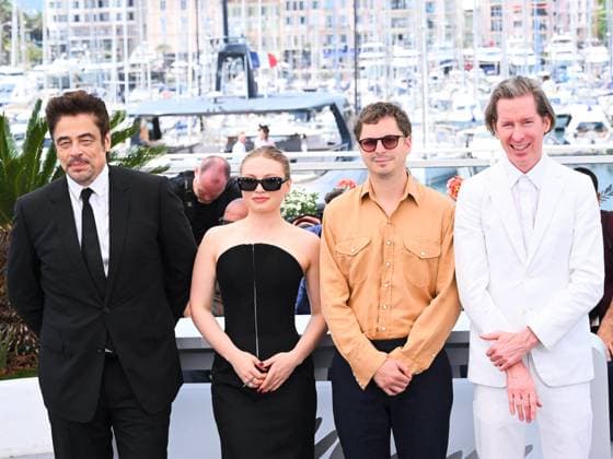 Cannes, 78th Cannes Film Festival 2025 - day 7 - photocall of the film The Phoenician Scheme Cannes, 78th Cannes Film Festival 2025 - day 7 - photocall of the film The Phoenician Scheme . In the photo BENICIO DEL TORO MIA THREAPLETON MICHAEL CERA WES ANDERSON Cannes France  Copyright: xIPA ABACAx
