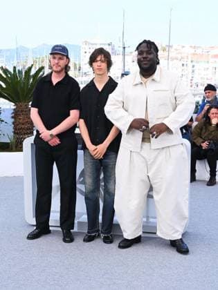 Entertainment Bilder des Tages Cannes, 78th Cannes Film Festival 2025 - day 7 - photocall of the film Meteors Cannes, 78th Cannes Film Festival 2025 - day 7 - photocall of the film Meteors . In the picture Idir Azougli, Paul Kircher and Salif Cissé Cannes France  Copyright: xIPA ABACAx