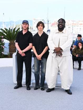 Cannes, 78th Cannes Film Festival 2025 - day 7 - photocall of the film Meteors Cannes, 78th Cannes Film Festival 2025 - day 7 - photocall of the film Meteors . In the picture Idir Azougli, Paul Kircher and Salif Cissé Cannes France  Copyright: xIPA ABACAx