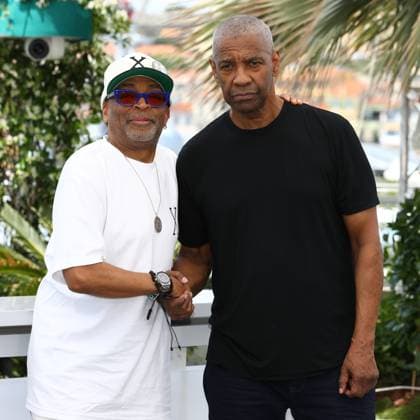 Entertainment Bilder des Tages May 19, 2025, Cannes, Cote D azur, France: SPIKE LEE and DENZEL WASHINGTON pose during the photocall for Highest 2 Lowest at the 78th Annual Cannes Film Festival at Palais des Festivals in Cannes, France Cannes France - ZUMAc179 20250519_zep_c179_062 Copyright: xMickaelxChavetx