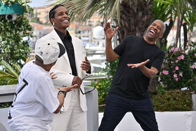 Cannes Photocall Highest 2 Lowest JR Spike Lee, A$AP Rocky, Denzel Washington attending the photocall of the movie Highest 2 Lowest during 78th Cannes Film Festival in Cannes, France on May, 19, 2025. Photo by Julien Reynaud APS-Medias ABACAPRESS.COM Cannes France  Copyright: xReynaudxJulien APS-Medias ABACAx