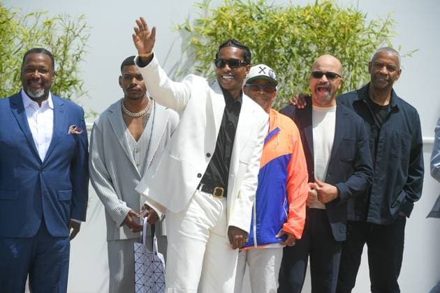 78eme Festival International du Film de Cannes ASAP Rocky arrives at the photocall 78th Cannes International Film Festival ASAP Rocky arrives at the photocall Jason Michael Berman, Elijah Wright, Denzel Washington, A AP Rocky, Aubrey Joseph, Spike Lee, Ilfenesh Hadera, Jeffrey Wright, Wendell Pierce and Alan Fox arrive for the photocall the Highest 2 Lowest at the 78th annual Cannes Film Festival at Palais des Festivals on May 19, 2025 in Cannes, France 444666 2025 05 19 Cannes France Mayers, Rakim ASAP Rocky Copyright: xL.Urmanx xStarfacex STAR_444666_006