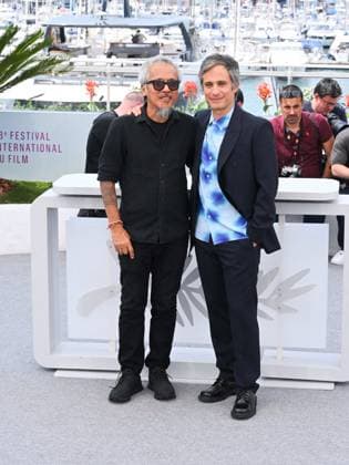 Cannes, 78th Cannes Film Festival 2025 - day 7 - photocall of the film Magellan Cannes, 78th Cannes Film Festival 2025 - day 7 - photocall of the film Magellan . In the photo Lav Diaz and Gael García Bernal Cannes France  Copyright: xIPA ABACAx