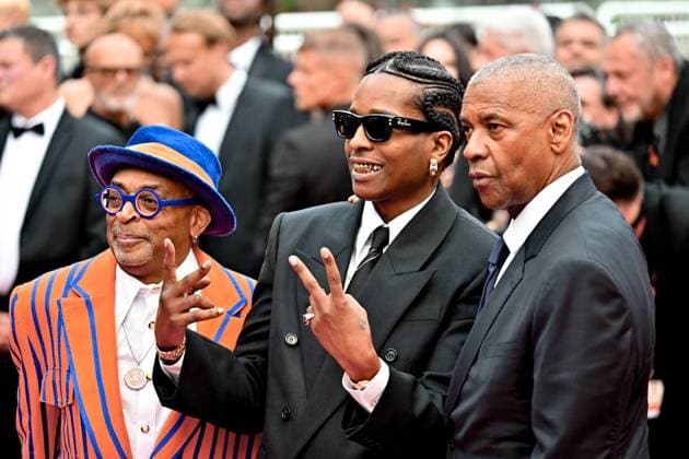 Cannes Highest 2 Lowest Screening JR Spike Lee, A$AP Rocky, Denzel Washington attending the screening of Highest 2 Lowest at 78th Cannes Film Festival in Cannes, France on May, 19, 2025. Photo by Julien Reynaud APS-Medias ABACAPRESS.COM Cannes France  Copyright: xReynaudxJulien APS-Medias ABACAx