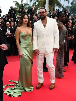 Cannes, 78th Cannes Film Festival 2025 - evening 7 - Red Carpet of the film Highest 2 Lowest Cannes, 78th Cannes Film Festival 2025 - evening 7 - Red Carpet of the film Highest 2 Lowest . In the photo Adria Arjona, Jason Momoa Cannes France  Copyright: xIPA ABACAx