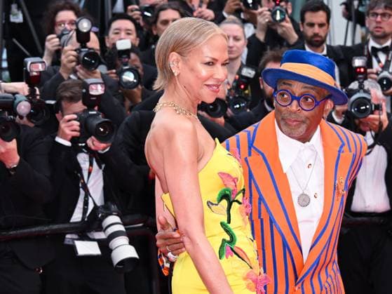 Cannes, Italy: Cannes, 78th Cannes Film Festival 2025 - evening 7 - Red Carpet of the film Highest 2 Lowest In the photo: Spike Lee and Tonya Lewis Lee Cannes Italy  - ZUMAp169 20250519_zea_p169_1452 Copyright: xManuelexMangiarottix
