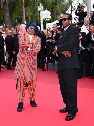 Cannes, Italy: Cannes, 78th Cannes Film Festival 2025 - evening 7 - Red Carpet of the film Highest 2 Lowest In the photo: Spike Lee and Asap Rocky (A Rocky) Cannes Italy  - ZUMAp169 20250519_zea_p169_1465 Copyright: xManuelexMangiarottix