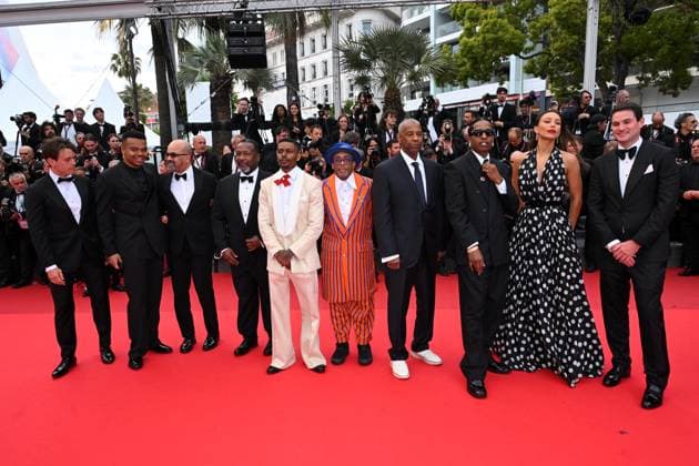 Cannes, 78th Cannes Film Festival 2025 - evening 7 - Red Carpet of the film Highest 2 Lowest Cannes, 78th Cannes Film Festival 2025 - evening 7 - Red Carpet of the film Highest 2 Lowest In the photo: Lan Fox, Wendell Pierce, Elijah Wright, Jeffrey Wright, Aubrey Joseph, Spike Lee, Ilfenesh Hadera, Denzel Washington, A Rocky, Jason Michael Berman Cannes France  Copyright: xIPA ABACAx