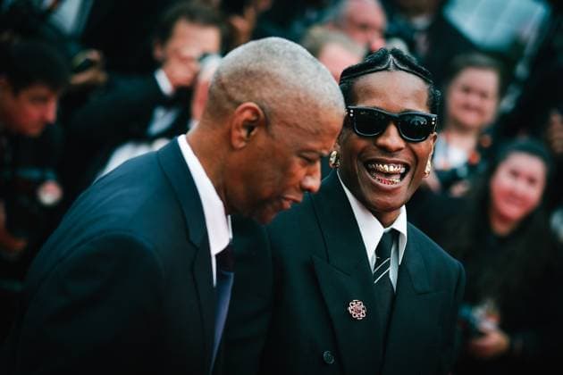 Red Carpet for Highest 2 Lowest , Palais des Festivals, Cannes, France Denzel Washington and A$AP Rocky seen at the Red Carpet for Highest 2 Lowest during the 78th Festival de Cannes (Cannes International Film Festival) at Palais des Festivals, Cannes, , France on 19 May 2025. Picture, Credit:Julie Edwards Avalon France, French Riviera, Cannes, Palais des Festivals Copyright: xJuliexEdwardsx xAvalonx 1001043267