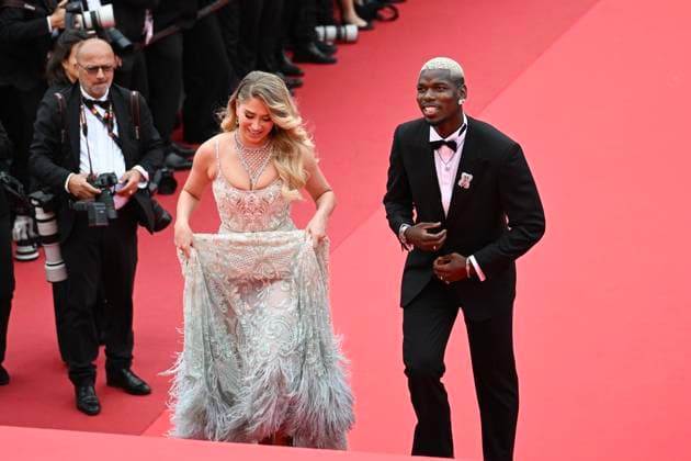 78eme Festival International du Film de Cannes Montée des marches du film Highest 2 Lowest 78th International Cannes Film Festival Red carpet for Highest 2 Lowest Movie 444690 2025 05 19 France Pogba, Paul Zulay, Maria  Copyright: xSergexArnalx xStarfacex STAR_444690_004