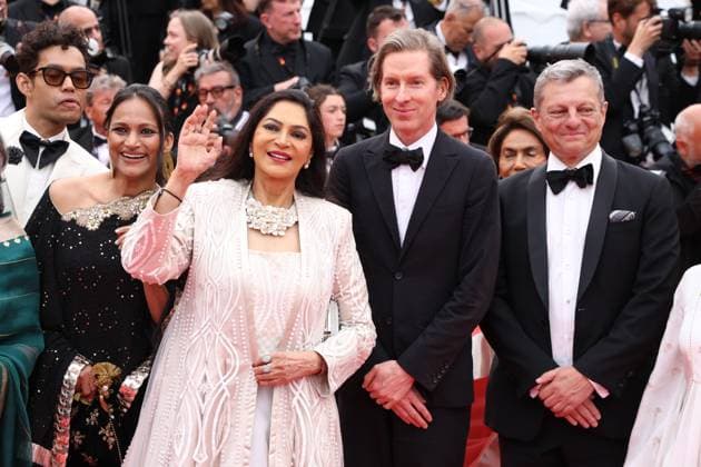 Highest 2 Lowest red carpet in Cannes Wes Anderson during the Highest 2 Lowest premiere, 78th Cannes Film Festival, France on 19 May 2025. CAP GOL GOL Cannes CÃ te d Azur France Copyright: xRickxGold CapitalxPicturesx