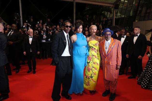 Rihanna and Asap Rocky leaving the Highest 2 Lowest Premiere - Cannes Rihanna and Asap Rocky along with Tonya Lewis Lee and Spike Lee are seen leaving the Highest 2 Lowest Premiere in Cannes, France on May 19, 2025 as part of the 78th Cannes Film Festival. Photo by Jerome Domine ABACAPRESS.COM Cannes France  Copyright: xDominexJerome ABACAx