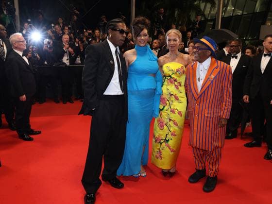 RECORD DATE NOT STATED Rihanna and Asap Rocky leaving the Highest 2 Lowest Premiere - Cannes Rihanna and Asap Rocky along with Tonya Lewis Lee and Spike Lee are seen leaving the Highest 2 Lowest Premiere in Cannes, France on May 19, 2025 as part of the 78th Cannes Film Festival. Photo by Jerome Domine ABACAPRESS.COM Cannes France  Copyright: xDominexJerome ABACAx