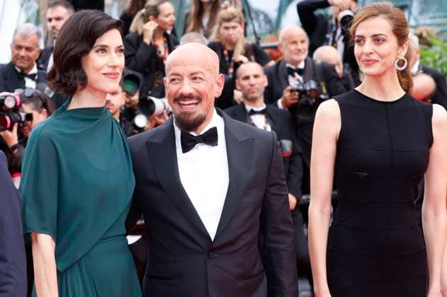 Cherien Dabis, Tarik Saleh and Zineb Triki at the premiere of the feature film Highest 2 Lowest at the Festival de Cannes 2025 78 Cannes International Film Festival at the Palais des Festivals Cannes, 19 05 2025 Foto:xD.xBedrosianx xFuturexImagex highest_5634
