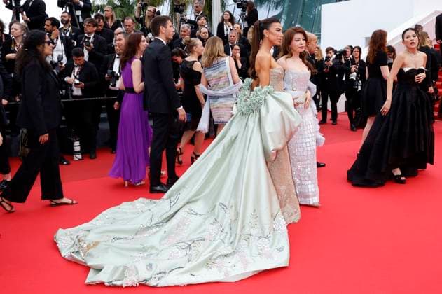 Skye Hankey at the premiere of the feature film Highest 2 Lowest at the Festival de Cannes 2025 78 Cannes International Film Festival at the Palais des Festivals Cannes, 19 05 2025 Foto:xD.xBedrosianx xFuturexImagex highest_5647