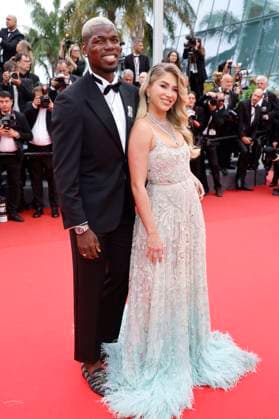 Paul Pogba with wife Maria Zulay Pogba Salaues at the premiere of the feature film Highest 2 Lowest at the Festival de Cannes 2025 78 Cannes International Film Festival at the Palais des Festivals Cannes, 19 05 2025 Foto:xD.xBedrosianx xFuturexImagex highest_5658